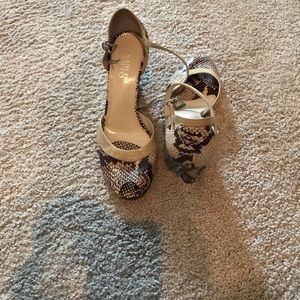 Franco Sarto 3” peep to Wedge